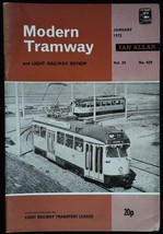 Modern Tramway and Light Railway Review Magazine January 1972 mbox3657/i Vol.35 - £3.84 GBP