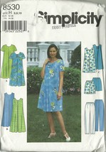 Simplicity Sewing Pattern 8530 Misses Maternity Dress Pants Shorts Top 6 8 10 UC - £7.98 GBP