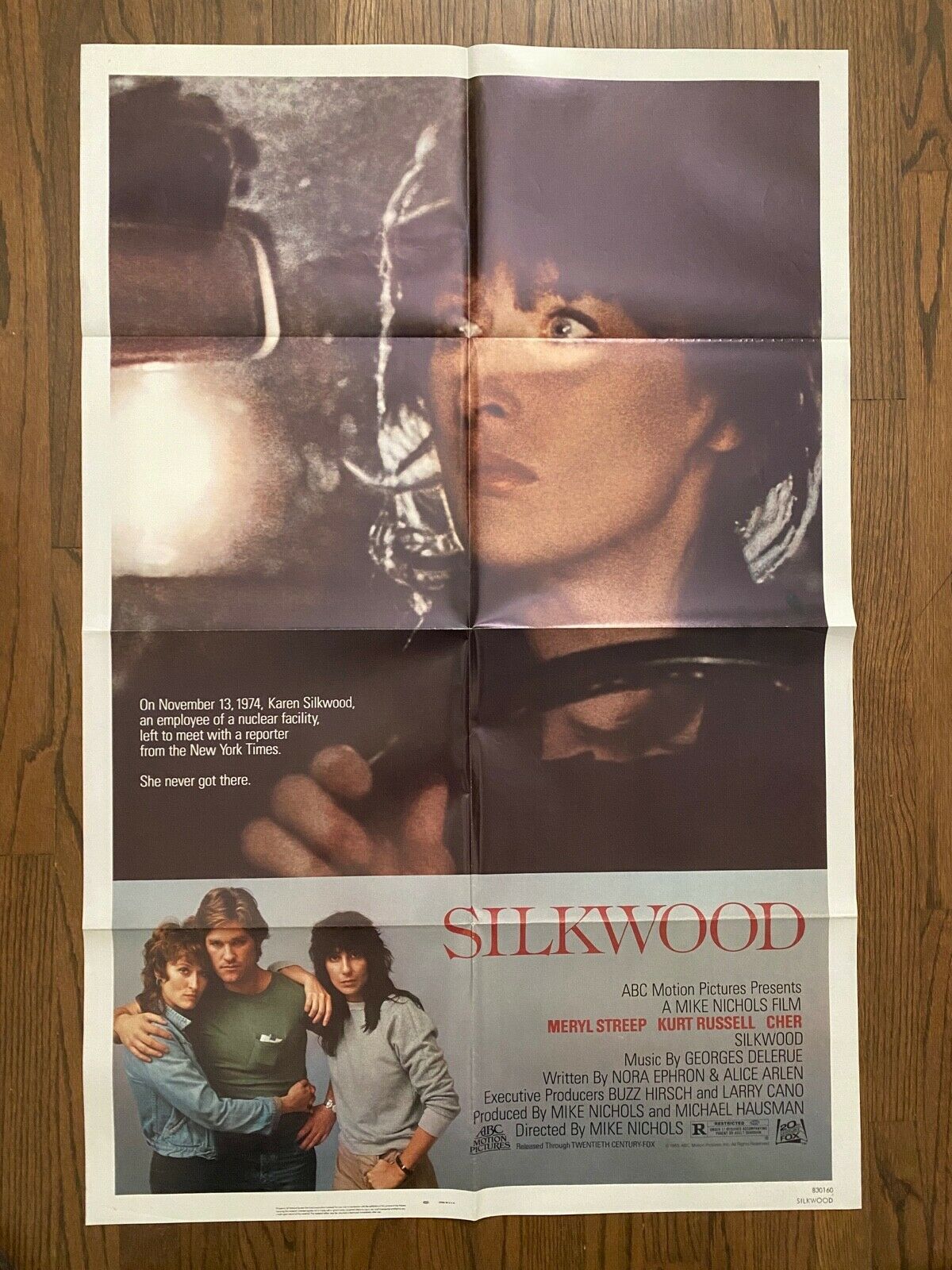 Mike Nichols&#39; SILKWOOD (&#39;83) Meryl Streep, Kurt Russell, Cher Nuclear Co... - $75.00