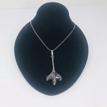 Dragon Talon Claw AMETHYST Gem Necklace Chain  Pewter Pendant Goth Occult - $19.70