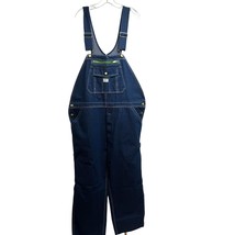 Liberty Men Blue Relaxed Denim Carpenter Bib Overalls 42x30 Cotton Dark ... - $49.49