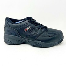Skidbuster Slip Resistant Footwear Black Mens Wide Leather Work Shoes S5050 - £15.68 GBP