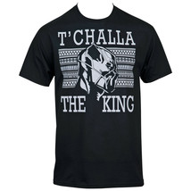 Marvel Black Panther T&#39;Challa The King T-Shirt Black - £11.25 GBP