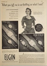 1949 Print Ad Elgin Ladies Wrist Watches Radio Singing Star Jane Pickens - £13.37 GBP