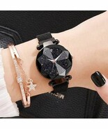Joharibazar   Analog Magnetic Strap Black and Rose Gold Girls and Women ... - $37.99 CAD