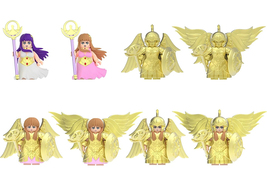 8Pcs Anime Athena Minifigures Gold Cloth Athena Assembly Mini Building B... - $26.89
