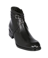 Handmade Men Chelsea Boots Leather Jodhpurs Formal Dress Black Classic S... - £236.94 GBP