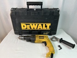 DEWALT DW505 1/2" VSR Dual Range Hammer Drill w Hard Case & Key - Corded - 120V - $44.55