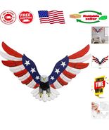 Large American Flag Bald Eagle Hanging Sculpture - Stylish Indoor/Outdoo... - $775.27 MXN