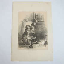 Antique 1873 Wood Engraving Print After the Frolic by John S. Davis, The... - $69.99