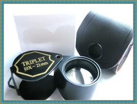 Jewelers Loupe 10x21mm Magnifier Triplet 10x21 Gem Test - $15.38