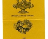 Illini Union International Dining French Menu 1967 Univ. of Illinois Cha... - $35.61