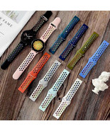 &quot;Rainbow&quot; 20mm/22mm *US SHIPPING* Multicolor Silicone Waterproof Watch S... - £12.88 GBP