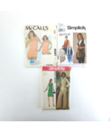 Simplicity 5812 Sz 10 &amp; 7320 Sz XS, S, M &amp; McCalls' 6597 Sz S Sewing Pat... - $23.23