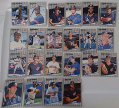 1989 Fleer Cleveland Indians Team Set Of 22 Baseball Cards - $2.50