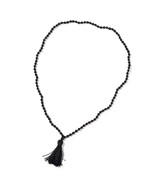 Black Agate Beaded Tassel Necklace (36&quot;) 202.50 cts.  New in Gift Box!  ... - £13.28 GBP