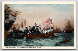 Battle Of Lake Erie 1813 Commodore Perry By William Powell Postcard C37 - $4.95