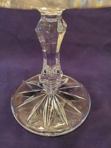 CRYSTAL ETCHED COMPOTE CANDY DISH 5.5" TALL image 3