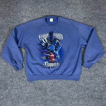 Jerzees Sweatshirt Mens Blue Large Orange County Choppers Long Sleeve VT... - £9.06 GBP