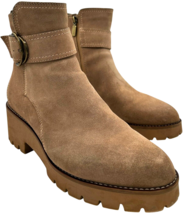 Blondo Waterproof Women&#39;s B7328 Dagger Sand Suede zip-up ankle boot size... - $36.75