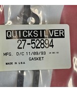 MERCURY MARINE QUICKSILDER MARINER BAFFLE PLATE GASKET PART #27-52894 - $281.56 MXN
