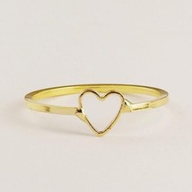 Heart Ring Gold Color Sizes 7 8 9 10 &amp; 11 Fashion Jewelry - £7.11 GBP