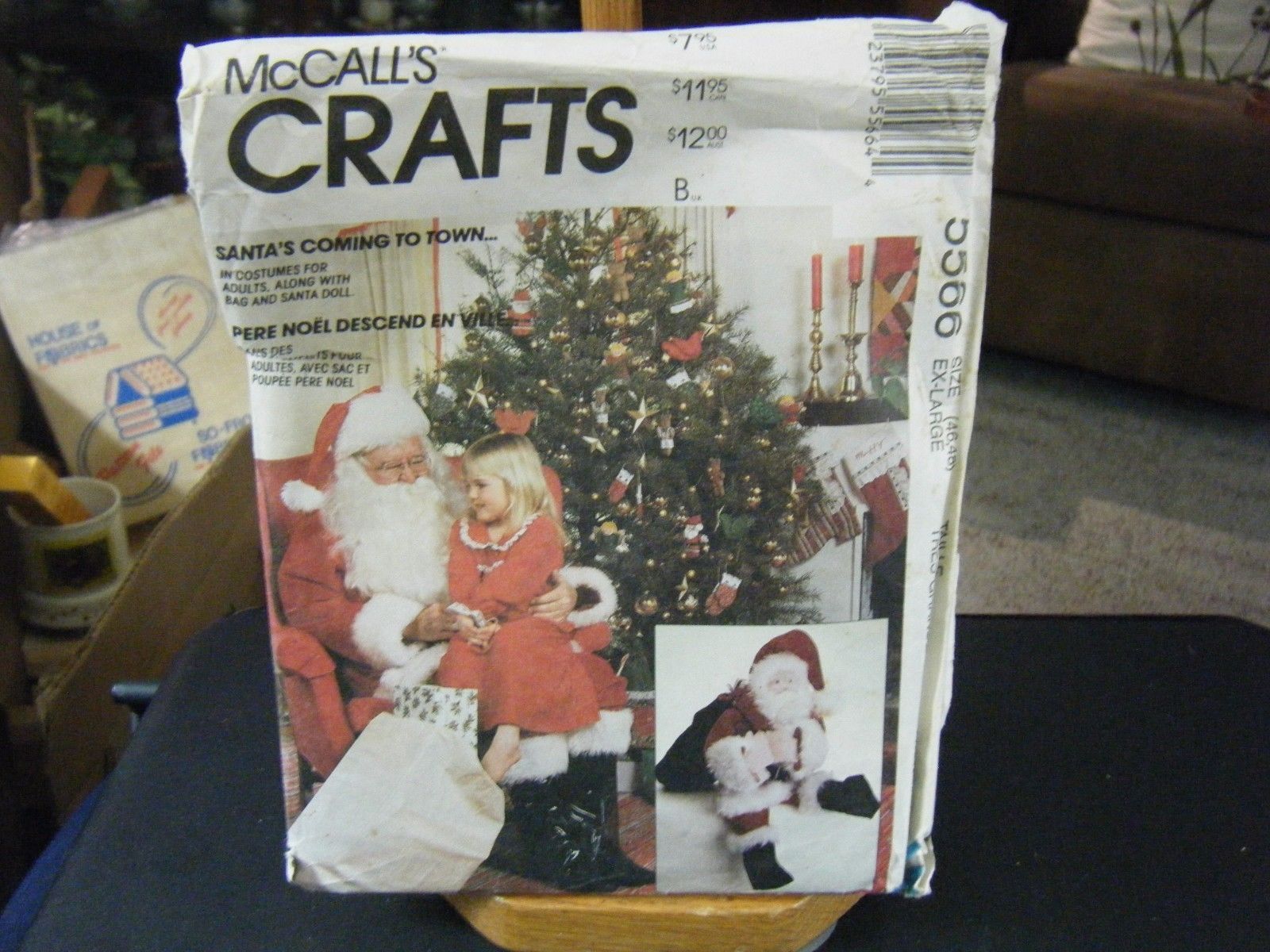 Primary image for McCall's 5566 Adult's Santa Claus Costume, Bag & Doll Pattern - Size XL (46-48)