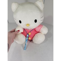 Hello Kitty Parachute Vtg Plush Sanrio 1990 15&quot; x 17&quot; with pen - $30.00