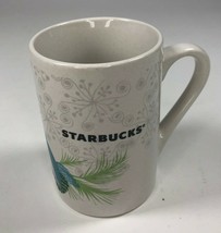 Starbucks Mug Coffee Cup Owl Blue Bird 2011 Winter 10 oz Snowflakes Pine Cones - $14.03