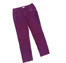 Coldwater Creek Women's Corduroy Purple Pants 5 Pockets Size 12 - $24.95