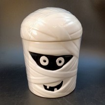 Ceramic Halloween Spooky Mummy Cookie Treat Canister : New With Tags!!! - £18.99 GBP