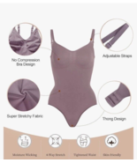 Shaperx Bodysuit L/XL Shapewear Thong Umber Dark Brown Sculpting Seamless - $17.05