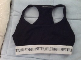 PrettyLittleThing pull on bralette bra  crop top uk 8 /usa 4  /europe 36 / aus 8 - $9.46