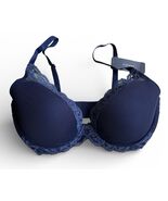 Natori Feathers Plunge T-Shirt Bra 730023 Midnight 482 NWT - $59.39