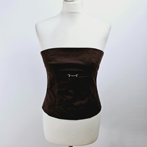 Lioness Bandeau Top with Buckle Detail Brown Size XS NEW - £17.72 GBP