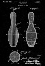 1939 - Bowling Pin - Game - I. E. Guimond - Patent Art Magnet - £9.58 GBP