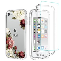 Case For Ipod Touch 6/Touch 5/Touch 7 Case With Tempered Glass Screen Protector, - £19.69 GBP
