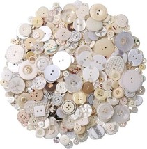 Resin Buttons Colorful Whites Jewelry Making Sewing Supplies Assorted Lo... - £13.22 GBP