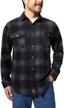 Freedom Foundry Mens Lightweight Plush Plaid Fleece Shirt (US, Alpha, La... - $24.15+