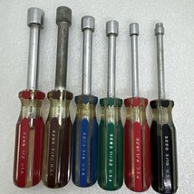 Vintage JC Penny PENNCRAFT Nut Driver Set Of Clear Color Coded Handles *NO 5/16” - £36.47 GBP