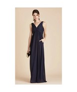 Birdy Grey Lianna Bridesmaid Dress Pockets Navy Blue Size Medium - $941.18 MXN