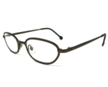 Vintage la Eyeworks Eyeglasses Frames PUNCH 572 Brown Round Full 48-21-125 - $55.63