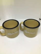 2 mt rose ski tahoe yellow brown coffee mugs - $20.78