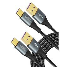 CableCreation [2Pack] USB A to USB C Cable 3.3FT, 5A Type C Fast Charging Cable, - £22.77 GBP