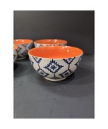 Baum Brothers Tangier Navy Blue Soup Cereal Bowls Set, Set of 4, Kitchen... - $952.98 MXN
