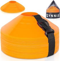 Premium Soccer Cones for Sports Training Pack 22 40 50 with Mesh Bag Strap Flexi - £24.67 GBP