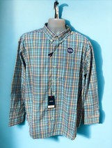 IZOD BUTTON DOWN LONG SLEEVE PLAID PREMIUM STRETCH EVERGREEN COLLECTION ... - $48.19