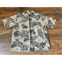Havana Jacks Cafe Mens XXL Green Hawaiian Palm Leaves Short Sleeve Shirt - £18.67 GBP