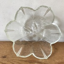Vintage Kosta Boda Swedish Scandinavian Glass Crystal Lotus Flower Floral Bowl - $125.00