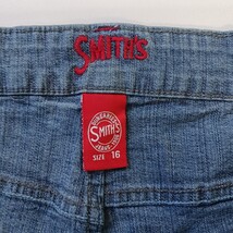 Smith's High Rise Bootcut Women's Size 16 Blue Denim Jeans Measured (34x30) image 3